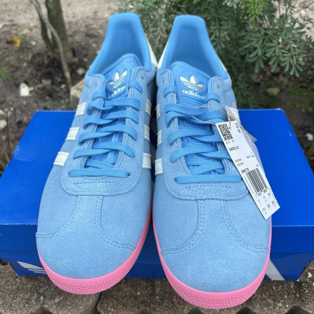 Adidas Gazelle Inter Miami Messi Blue Pink Third Soccer JR4178 Men's Size 11.5